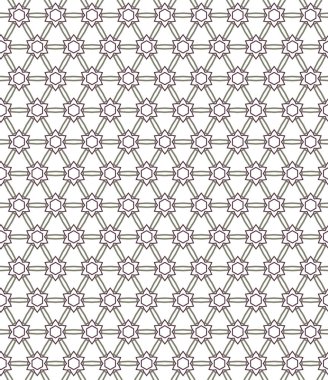Geometrik süslemeli vektör deseni. Kusursuz tasarım dokusu.
