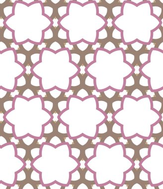 Kusursuz Vektör Deseni. Geometrik Süsleme Biçiminde Arkaplan DokusuName.