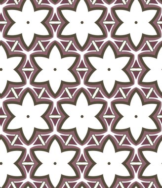 Geometrik süslemeli vektör deseni. Kusursuz tasarım dokusu.