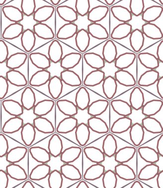 geometrik süsleme biçiminde kusursuz vektör deseni