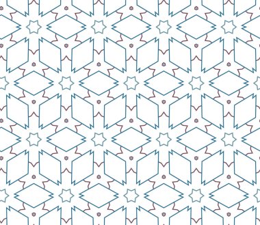 Kusursuz Vektör Deseni. Geometrik Süsleme Biçiminde Arkaplan DokusuName.