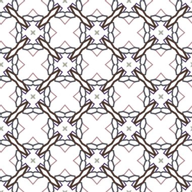 geometrik süsleme biçiminde kusursuz vektör deseni