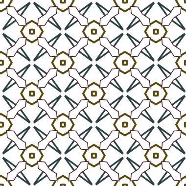 Kusursuz Vektör Deseni. Geometrik Süsleme Biçiminde Arkaplan DokusuName.