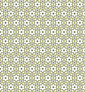 geometrik süsleme biçiminde kusursuz vektör deseni