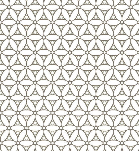 Seamless vector pattern in geometric ornamental style