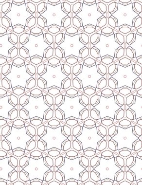 Dikişsiz geometrik süs vektör deseni. Soyut arka plan