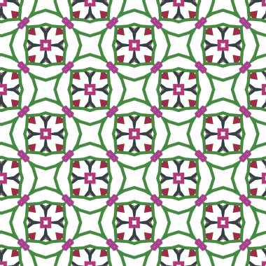 Kusursuz Vektör Deseni. Geometrik Süsleme Biçiminde Arkaplan DokusuName.