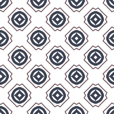 Kusursuz Vektör Deseni. Geometrik Süsleme Biçiminde Arkaplan DokusuName.