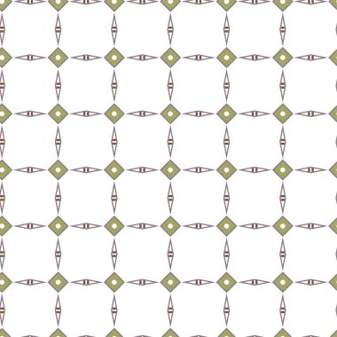 Geometrik süslemeli vektör deseni. Kusursuz tasarım dokusu.