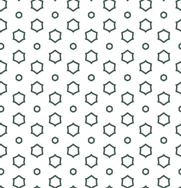 Kusursuz Vektör Deseni. Geometrik Süsleme Biçiminde Arkaplan DokusuName.