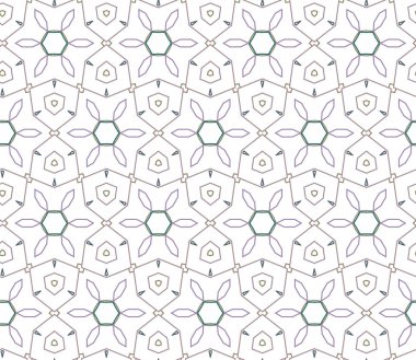 Kusursuz Vektör Deseni. Geometrik Süsleme Biçiminde Arkaplan DokusuName.