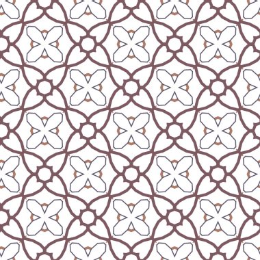 geometrik süsleme biçiminde kusursuz vektör deseni