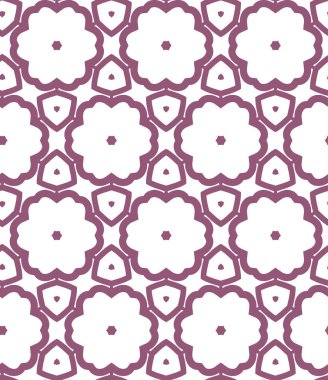 Geometrik süslemeli vektör deseni. Kusursuz tasarım dokusu.