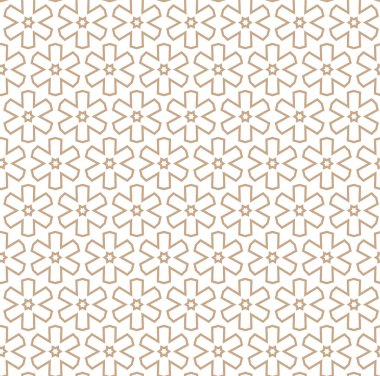 Kusursuz Vektör Deseni. Geometrik Süsleme Biçiminde Arkaplan DokusuName.