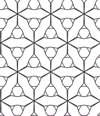 Dikişsiz geometrik süs vektör deseni. Soyut arka plan