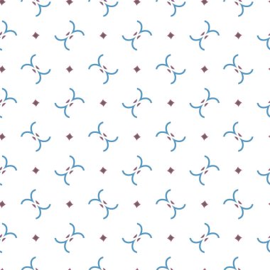 Geometrik süslemeli vektör deseni. Kusursuz tasarım dokusu.