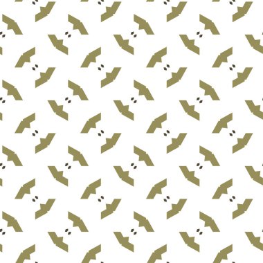 geometrik süsleme biçiminde kusursuz vektör deseni