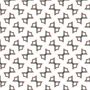 geometrik süsleme biçiminde kusursuz vektör deseni