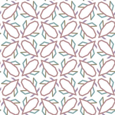 geometrik süsleme biçiminde kusursuz vektör deseni