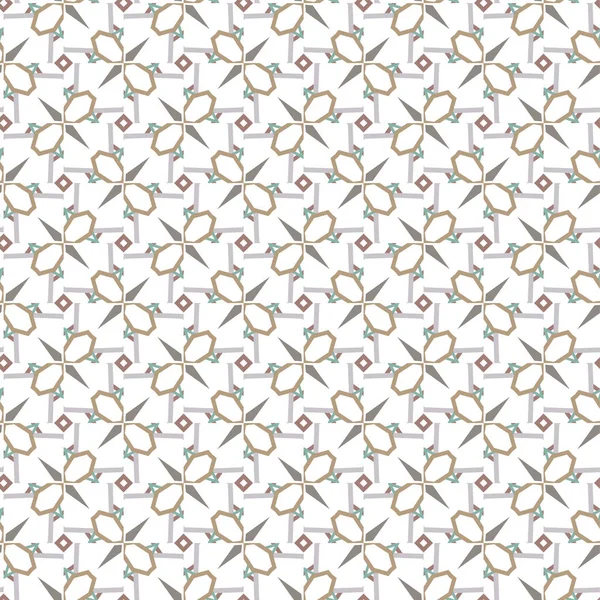 Motif Vectoriel Sans Couture Dans Style Ornemental Géométrique — Image vectorielle