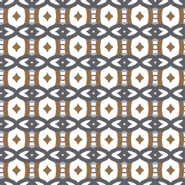 geometrik süsleme biçiminde kusursuz vektör deseni