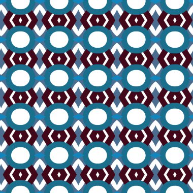 geometrik süsleme biçiminde kusursuz vektör deseni