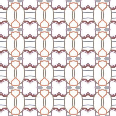 Geometrik süslemeli vektör deseni. Kusursuz tasarım dokusu.