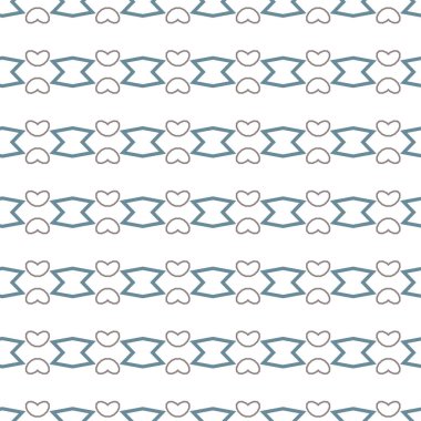 Geometrik süslemeli vektör deseni. Kusursuz tasarım dokusu.