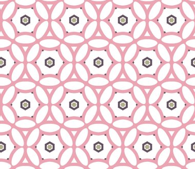 Kusursuz Vektör Deseni. Geometrik Süsleme Biçiminde Arkaplan DokusuName.