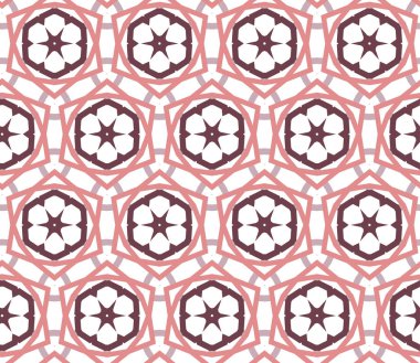 Kusursuz Vektör Deseni. Geometrik Süsleme Biçiminde Arkaplan DokusuName.