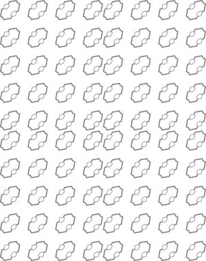 geometrik süsleme biçiminde kusursuz vektör deseni