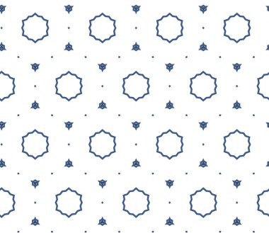 geometrik süsleme biçiminde kusursuz vektör deseni