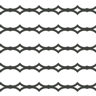geometrik süsleme biçiminde kusursuz vektör deseni