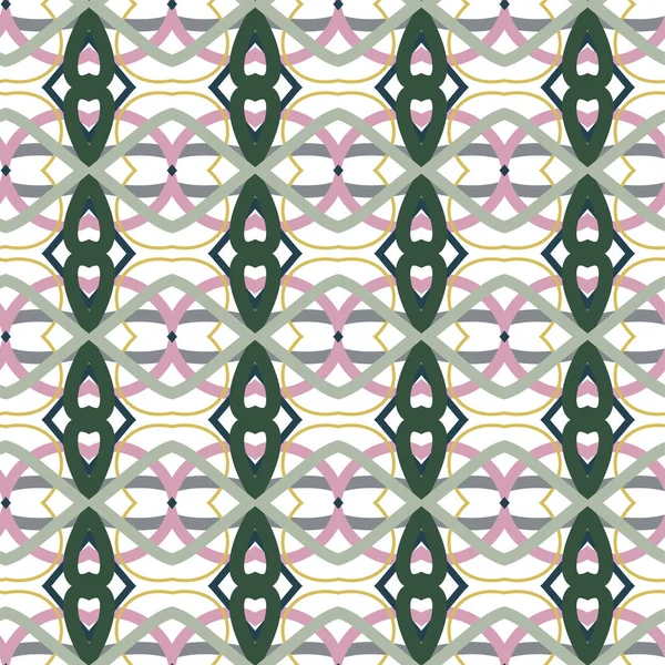 Geometrik süslemeli vektör deseni. Kusursuz tasarım dokusu.