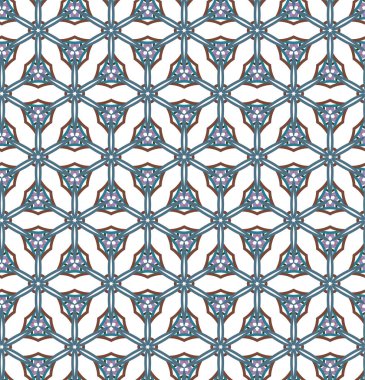 Kusursuz Vektör Deseni. Geometrik Süsleme Biçiminde Arkaplan DokusuName.