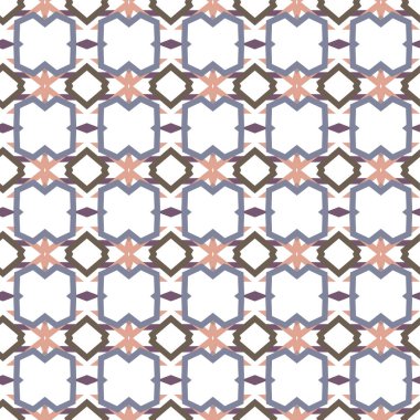 geometrik süsleme biçiminde kusursuz vektör deseni