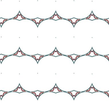 geometrik süsleme biçiminde kusursuz vektör deseni