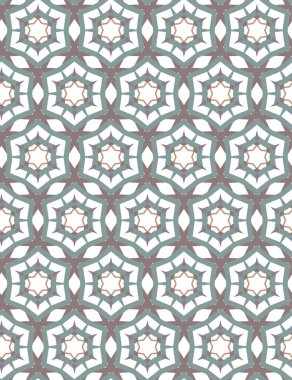 geometrik süsleme biçiminde kusursuz vektör deseni