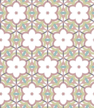 geometrik süsleme biçiminde kusursuz vektör deseni