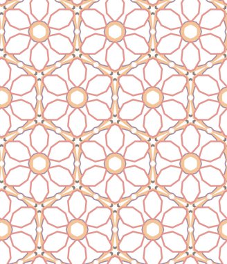 Geometrik süslemeli vektör deseni. Kusursuz tasarım dokusu.