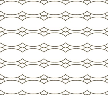 Kusursuz Vektör Deseni. Geometrik Süsleme Biçiminde Arkaplan DokusuName.