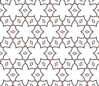 Dikişsiz geometrik süs vektör deseni. Soyut arka plan