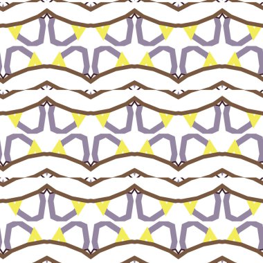 Geometrik süslemeli vektör deseni. Kusursuz tasarım dokusu.