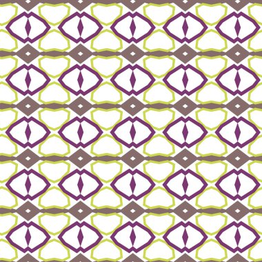 Geometrik süslemeli vektör deseni. Kusursuz tasarım dokusu.