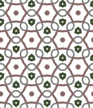 Geometrik süslemeli vektör deseni. Kusursuz tasarım dokusu.