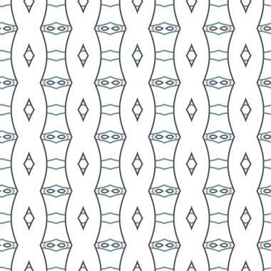 Dikişsiz geometrik süs vektör deseni. Soyut arka plan