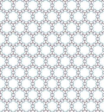 Dikişsiz geometrik süs vektör deseni. Soyut arka plan