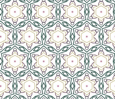 Dikişsiz geometrik süs vektör deseni. Soyut arka plan