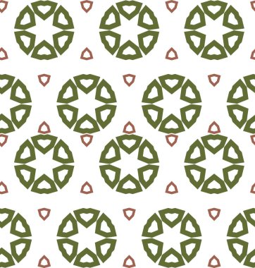 Geometrik süslemeli vektör deseni. Kusursuz tasarım dokusu.