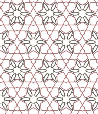 Geometrik süslemeli vektör deseni. Kusursuz tasarım dokusu.